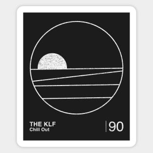 The KLF / Chill Out / Minimal Graphic Design Tribute Sticker